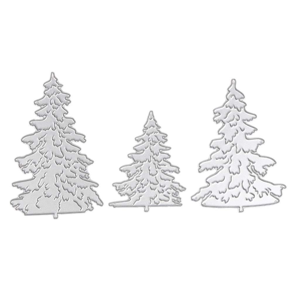 

3Pcs Christmas Tree Metal Die Cutting Dies For Diy Scrapbooking, 501 Original