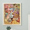 Cartoon Prinzessin - runder Bohrer DiamantMalerei - 40 * 50cm