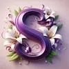 Flower Letters-Full Round Diamond Painting 40*40CM