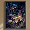Luminous Butterfly 30*40cm(canvas) full round drill diamond painting