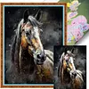 Watercolor Horse-11CT Stamped Cross Stitch 40*53cm tapestrymarket