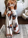 Hawaii Style Two-Piece Wide Leg Suit