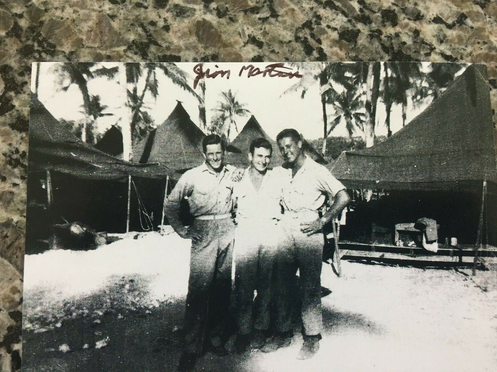 JAMES MARTIN BATTLE OF OKINAWA 6TH MARINE DIVISION VETERAN RARE SIGNED Photo Poster painting