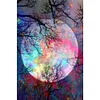 2Pcs/set Diamond Painting-DIY Full Round Drill Stars Moon(40*60CM)