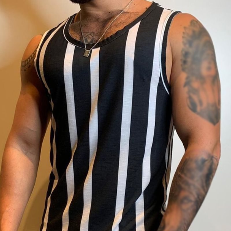Casual Striped Vest