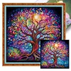 (Multi-Style) Life Tree-14CT Stamped Cross Stitch 40*40cm/15.75*15.75in