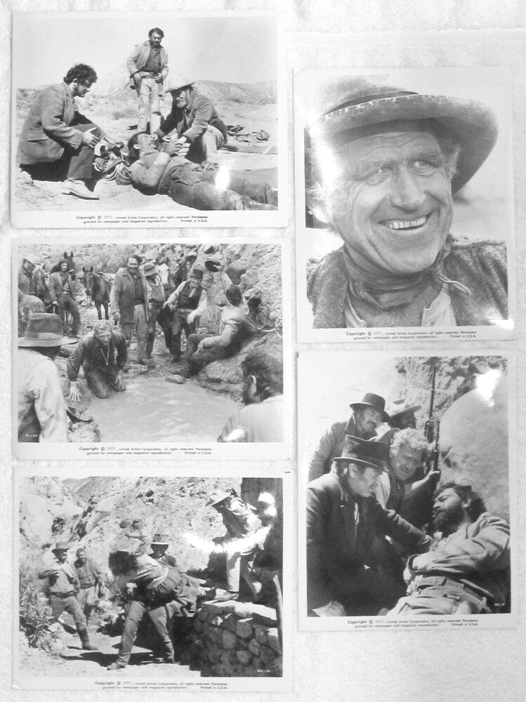 CHATO'S LAND vintage 8x10 Photo Poster paintinggraph lot (9) NINE ORIGINAL '72 B/W STUDIO STILLS