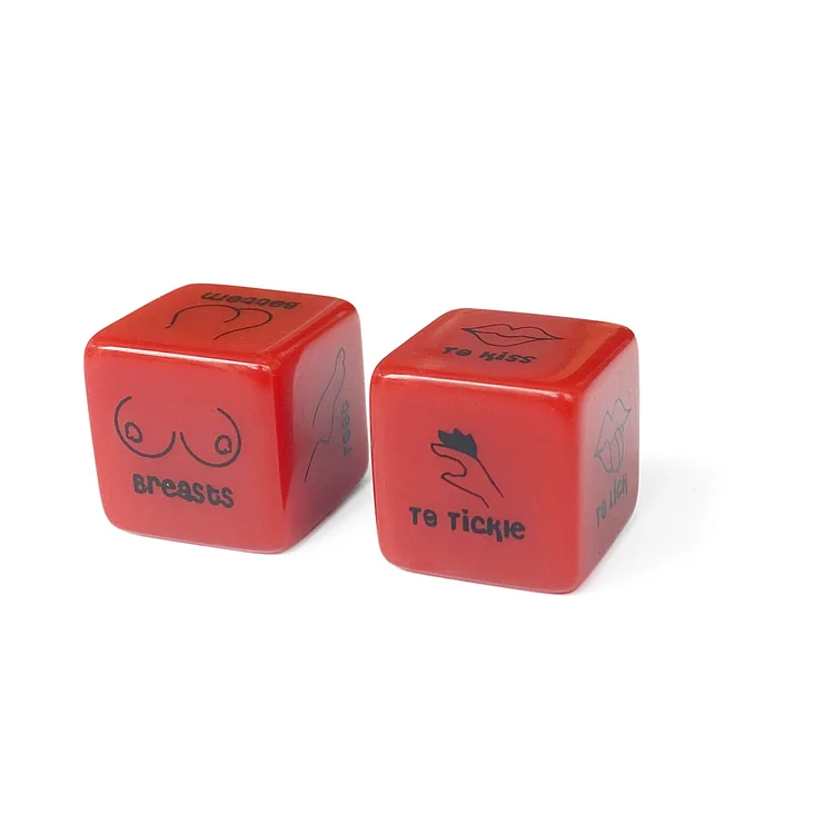 Red Six Sided Erotic Dice