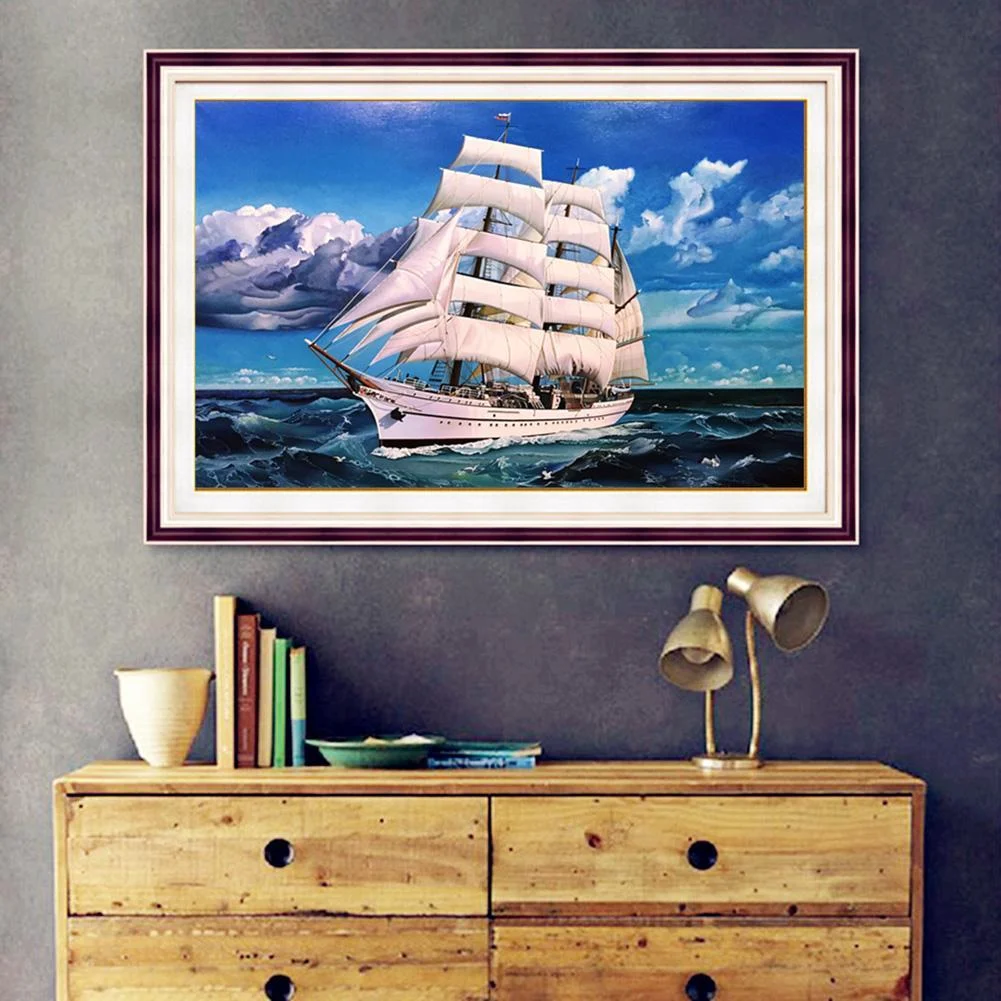 5D DIY Diamond Painting - Full Drill - Ocean Ship Kits