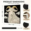 DIY Pearl Painting Sheep for Home Wall Decor with Frame(30x30cm)