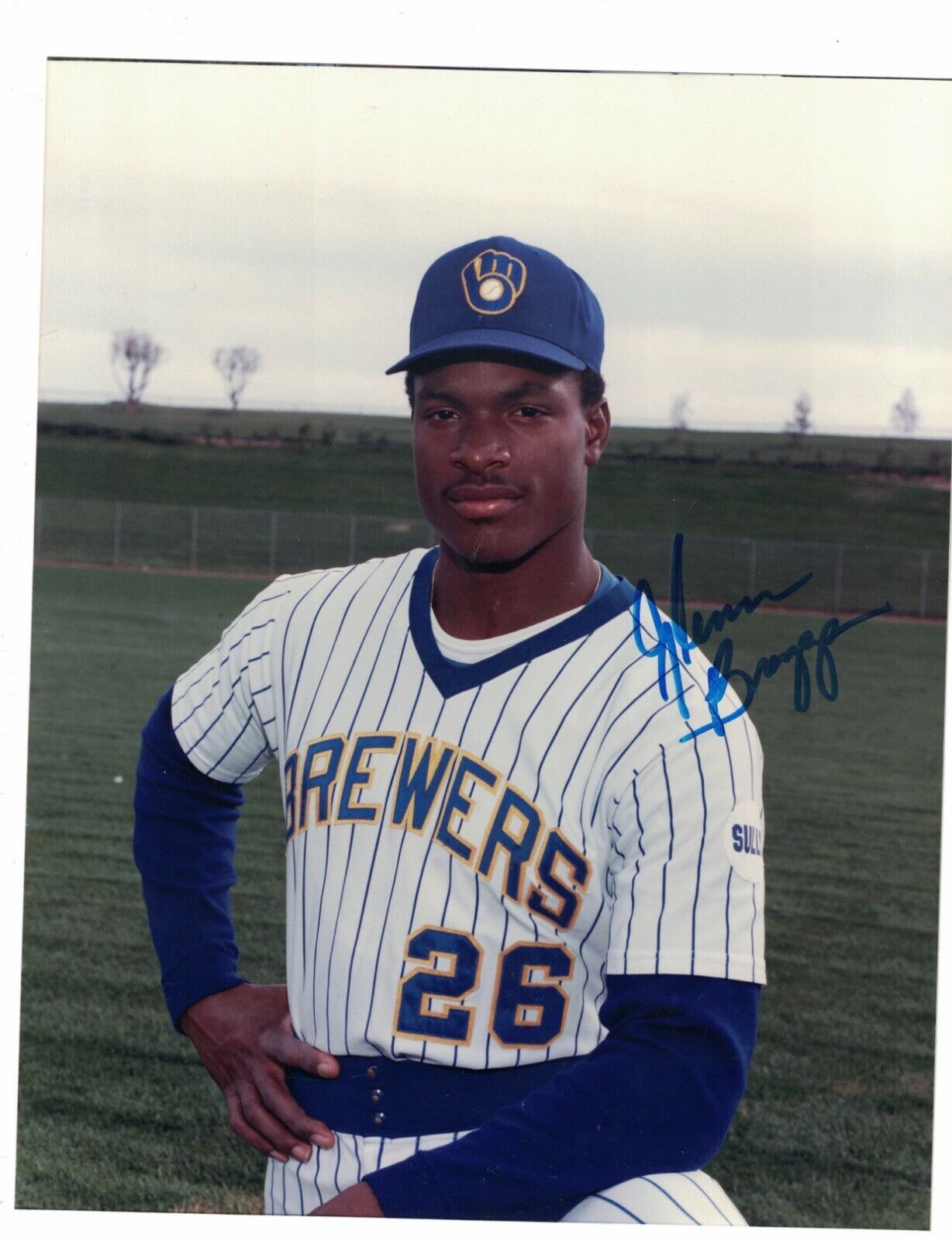 Glenn Braggs Milwaukee Brewers Signed 8x10 Baseball Photo Poster painting W/Our COA LML34