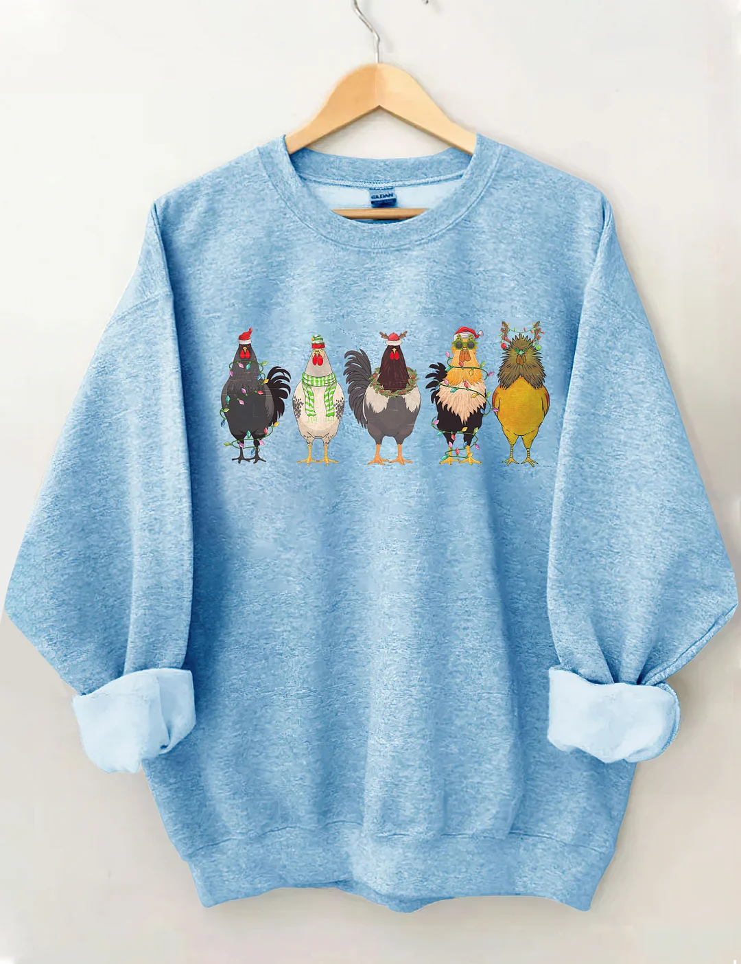 Funny Chicken Lover Christmas Sweatshirt