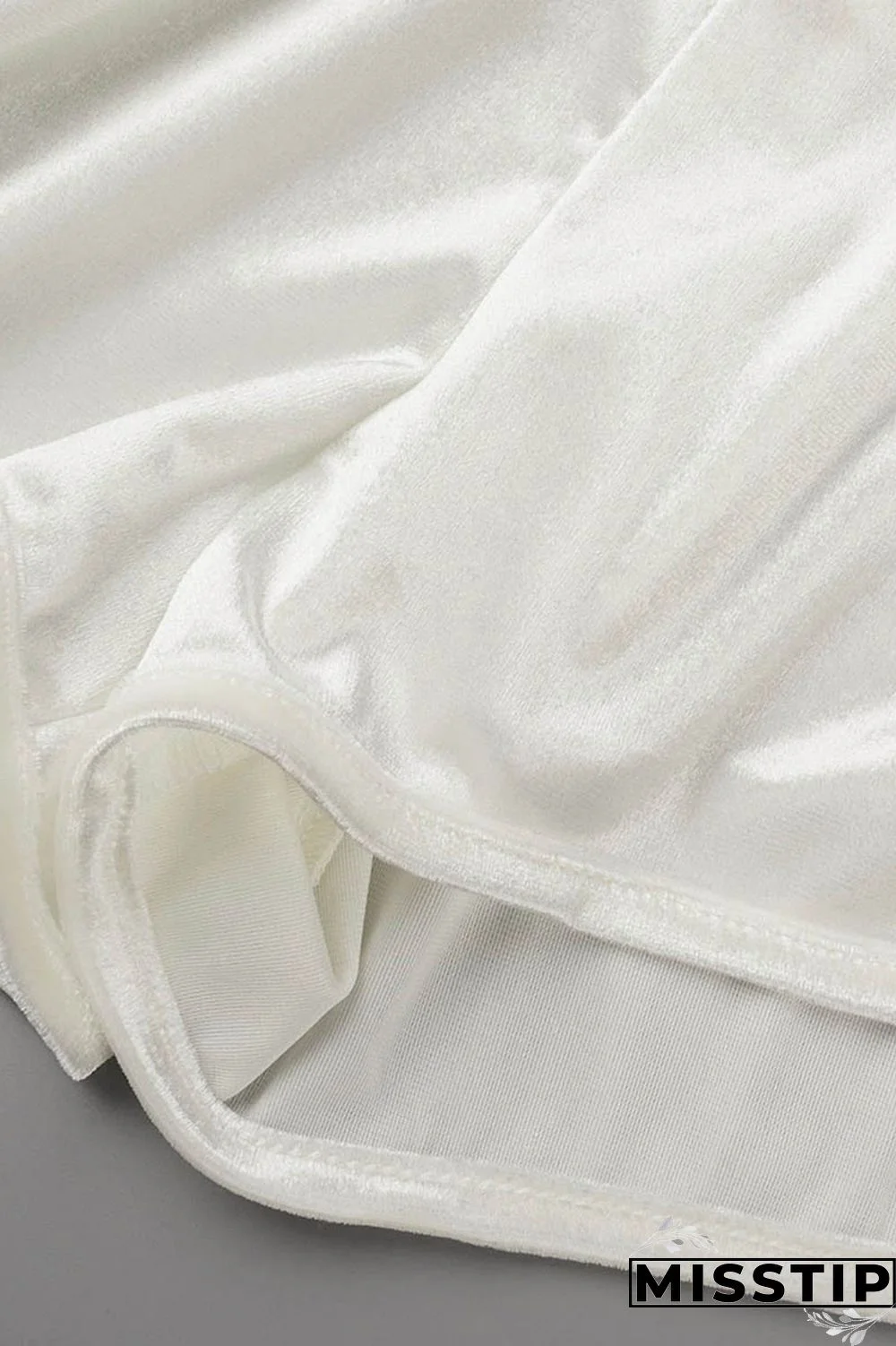 White Casual Solid Patchwork Hooded Collar Long Sleeve Two Pieces