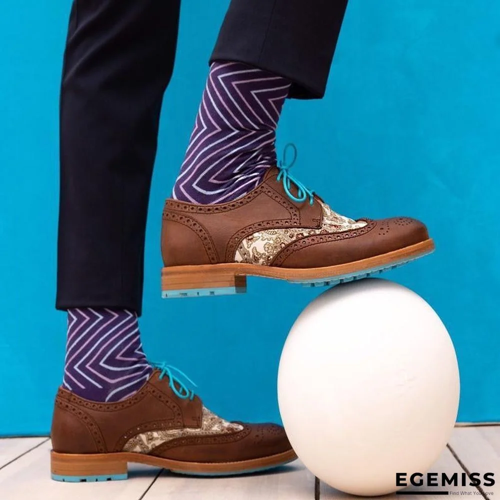 Handmade Silk Dragon Pattern Oxford Shoes | EGEMISS