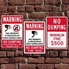 3pcs - Warning - Warning Vintage Metal Signs(8*12Inch) 
