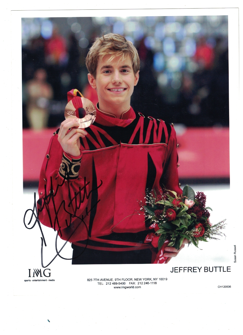 Jeffrey Buttle Canada Olympic Figure Skating Signed 8x10 Photo Poster painting W/Our COA B