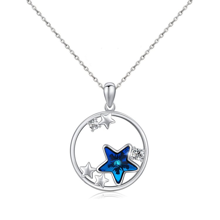 For Daughter - S925 You are The Most Special Star in The Universe Circle Star Necklace