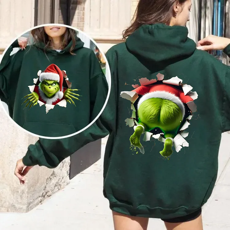 Grinch Who Stole Christmas Hoodie -  Perfect Xmas Gift