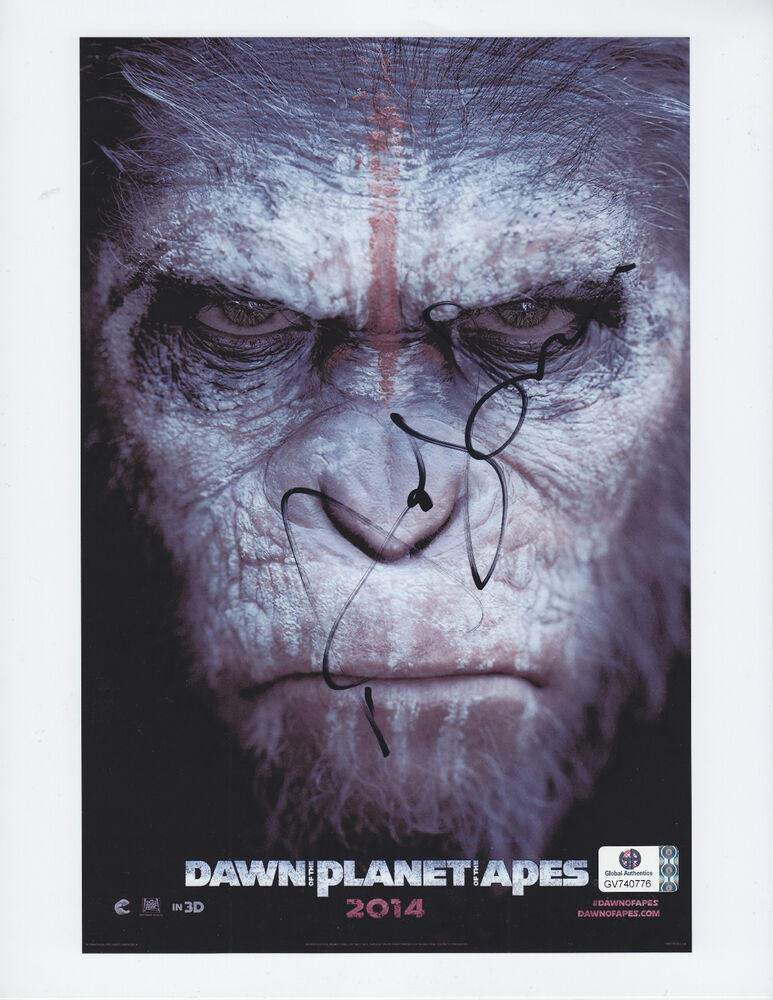 Andy Serkis - DAWN OF THE PLANET OF THE APES - signed 8.5 x 11 GAI