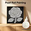DIY Pearl Painting Rose for Home Wall Decor(25x25cm)