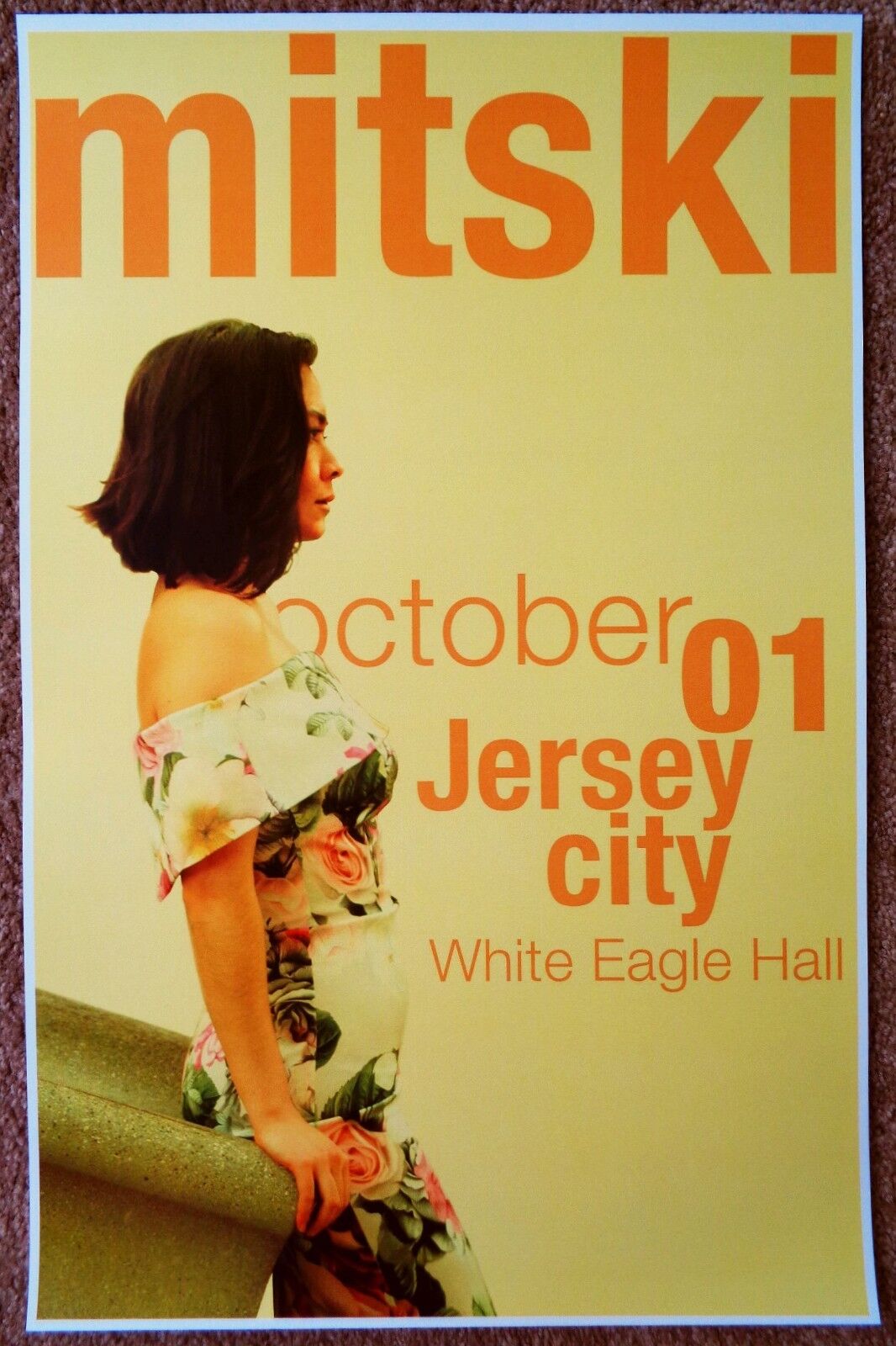 MITSKI 2017 Gig POSTER Jersey City New Jersey Concert