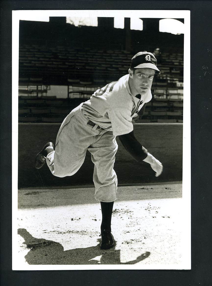 Hal White circa 1940's Press Original Photo Poster painting Detroit Tigers