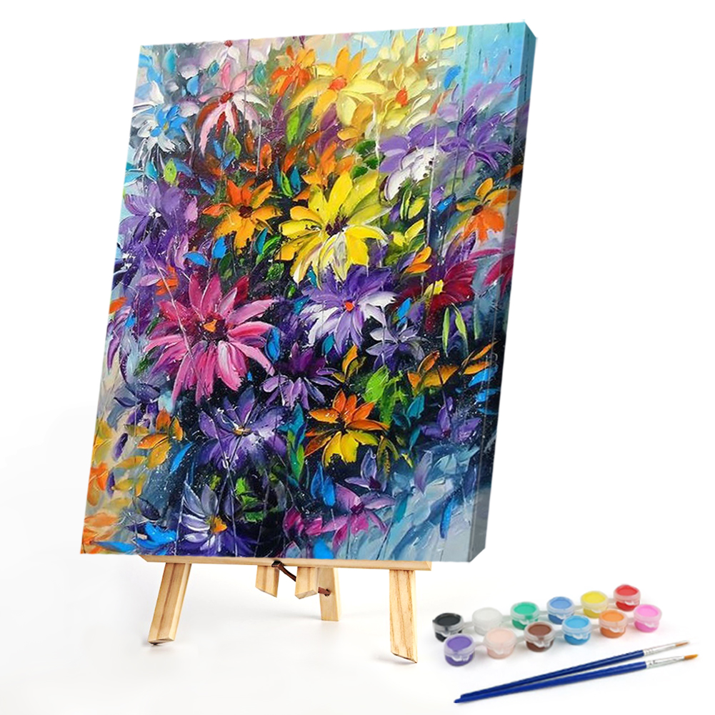 

30*40CM - Paint By Numbers - Colorful Flowers, 501 Original