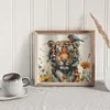 Tiger-14CT Stamped Cross Stitch 50*45cm/19.69*17.72in