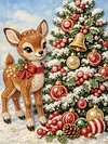 DIY Pearl Painting - Handmade Self - Adhesive Pearls - Christmas reindeer