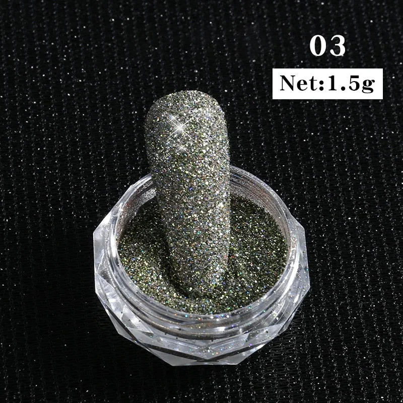 1g Glitter Nail Sequins iridescent Powder Shining Irregular 3D Hexagon Colorful Sequins Summer Popular DIY Nail Art Decoration-Nail Inspo