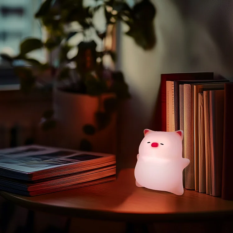 Lying Pig LED Night Light-Baby Gifts For Girls