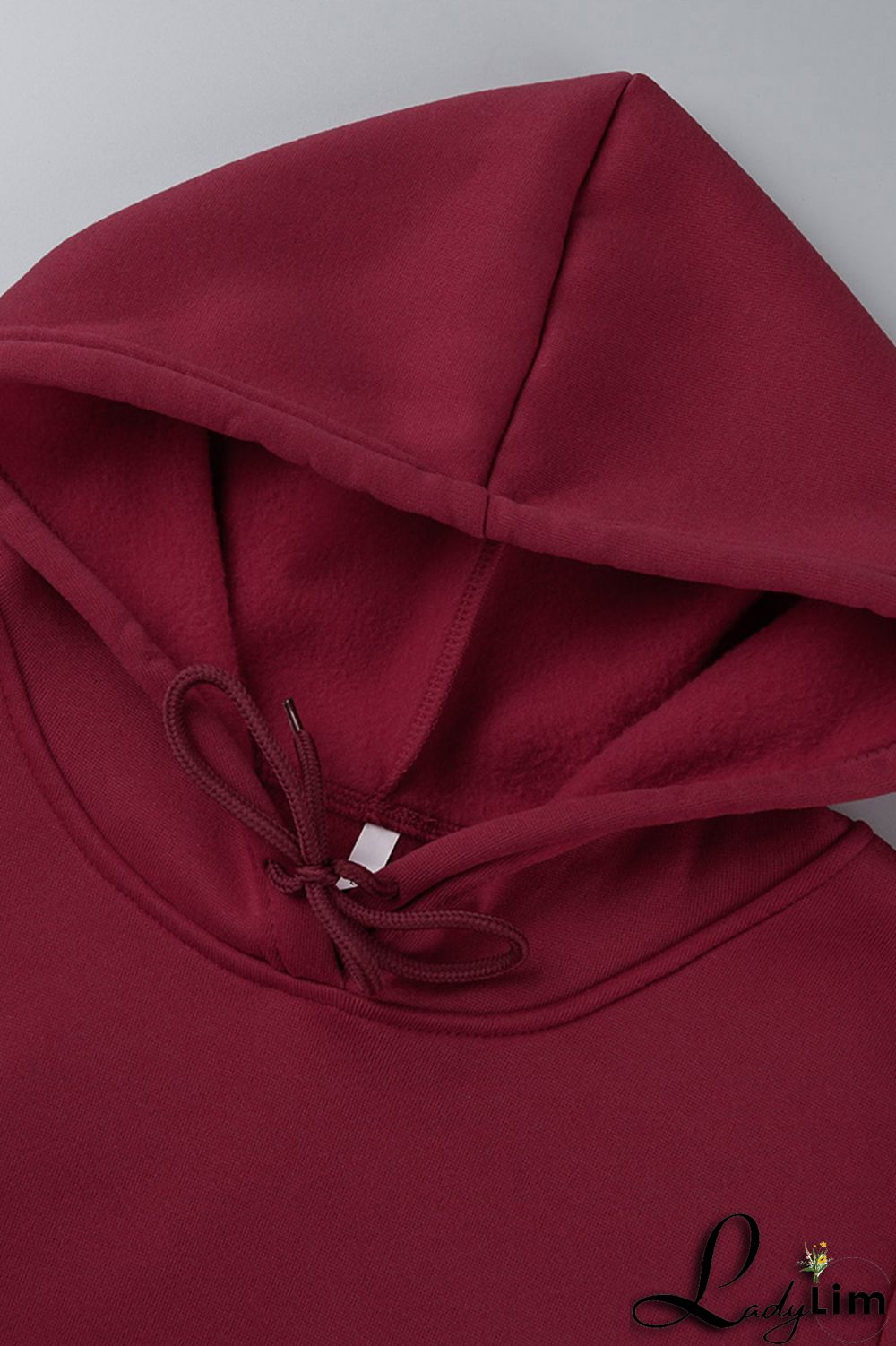 Red Fashion Casual Solid Patchwork Hooded Collar Long Sleeve Dresses