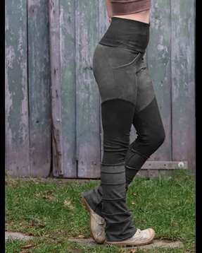 women s retro high waist stitching stretch leggings pants p103962