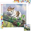 5D DIY Full Square Drill Diamond Painting Cat Kit Home Decoration Art 45x45cm