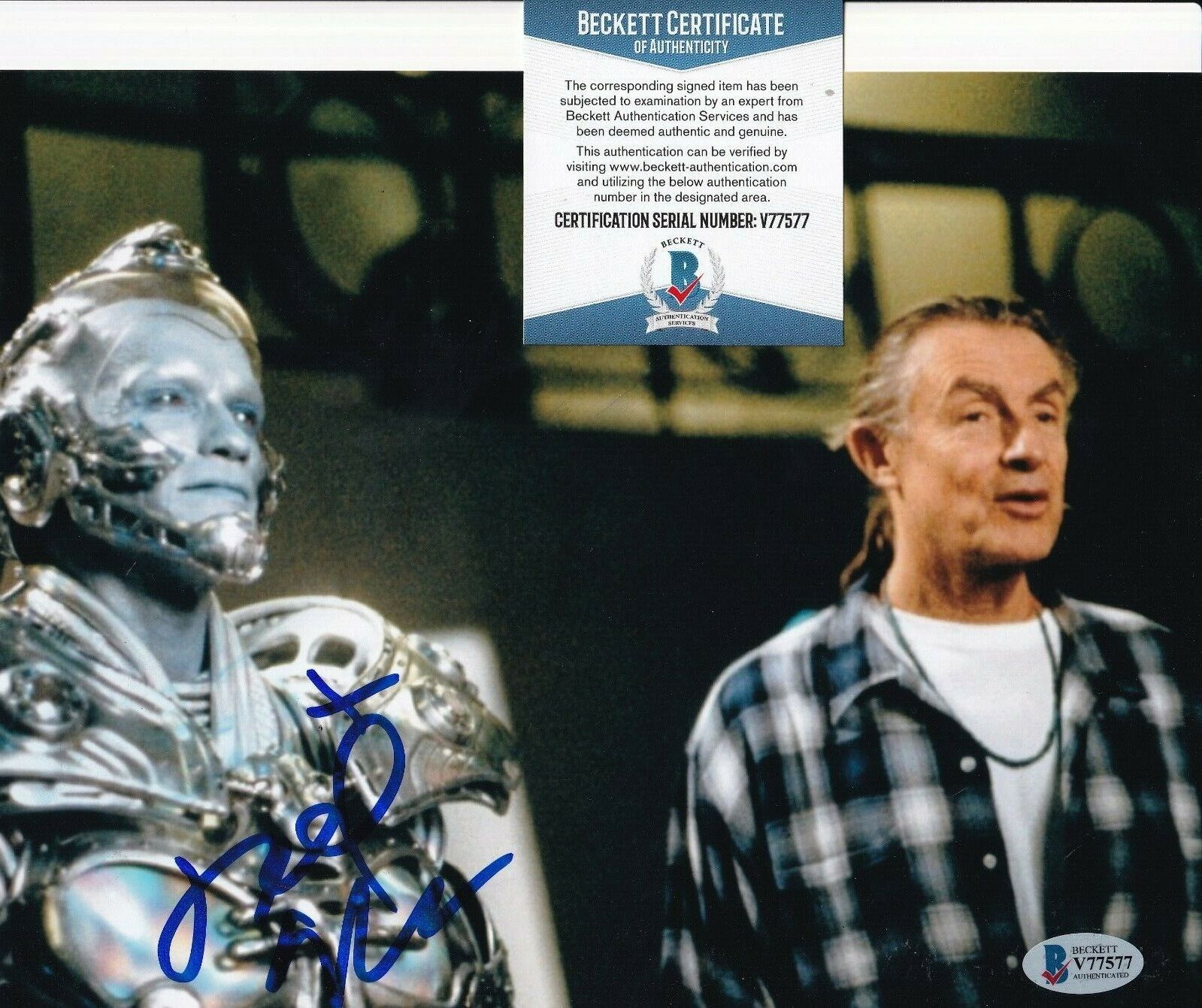 JOEL SCHUMACHER signed (BATMAN & ROBIN) Movie 8X10 Photo Poster painting BECKETT BAS V77577