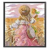 (Counted/Stamped) 14CT Sunflower Girl - Cross Stitch 30*34cm/11.81*13.39in(Brand)