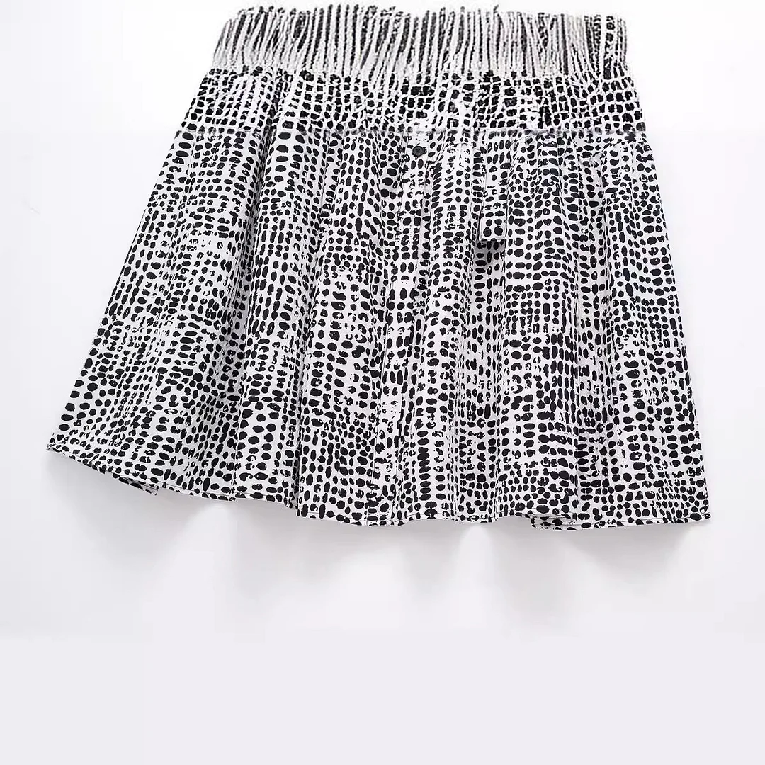 Churchf Spring Series Printed Long-Sleeved Belt Dress 5216041