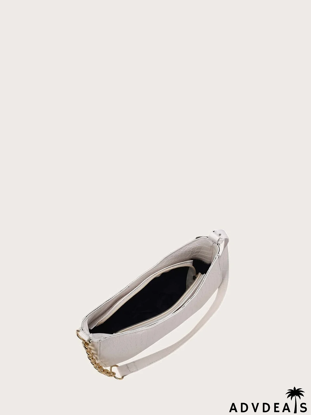 Croc Embossed Hobo Bag