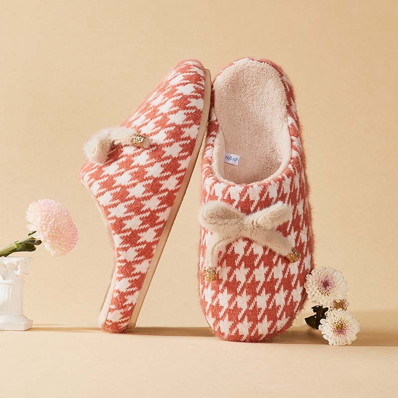 Letclo™  New Indoor Non-slip Plus Velvet Warm Couple Soft-soled Cotton Slippers letclo Letclo