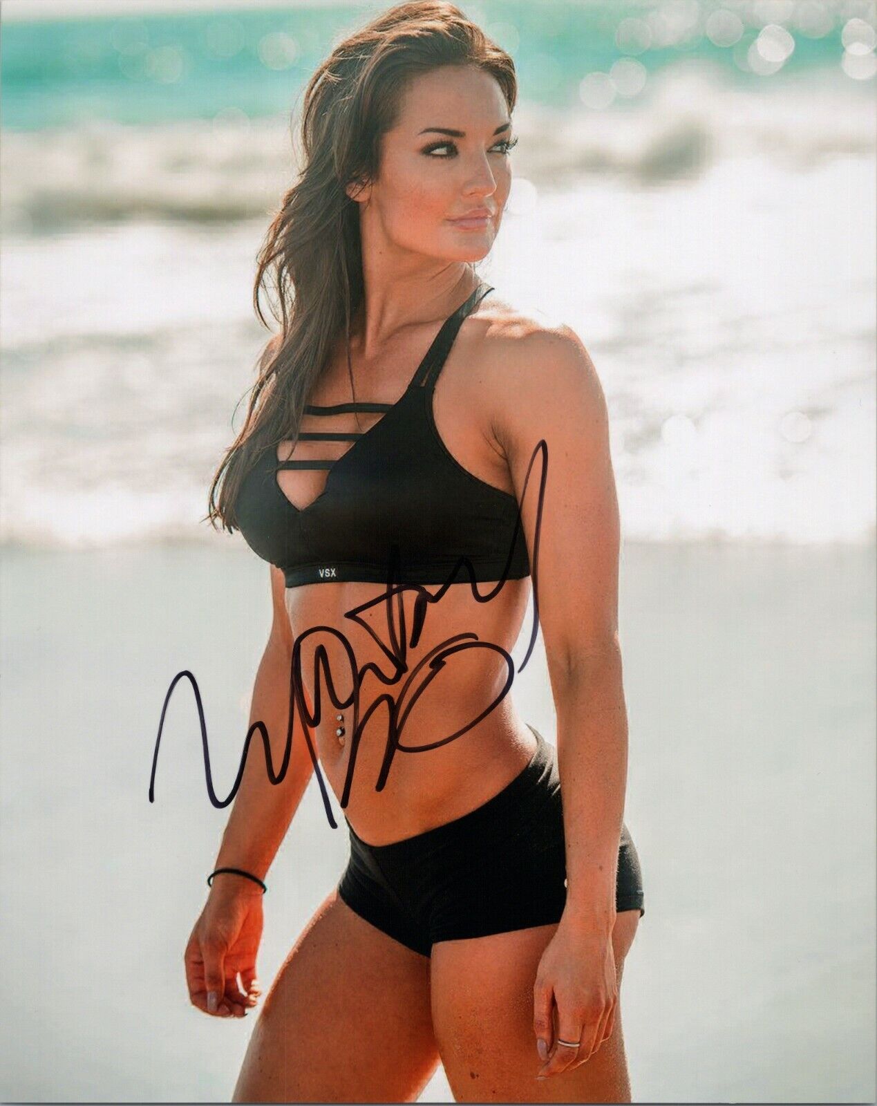 ~ WHITNEY JOHNS Authentic Hand-Signed SEXY American fitness model