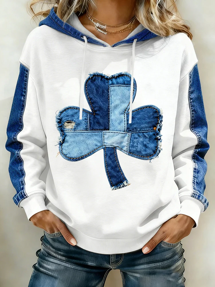 Women's St. Patrick's Day Print Hoodie 