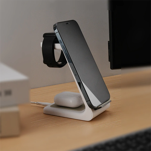 3 in 1 Fast Wireless Charging Stand for iPhone, Apple Watch & AirPods