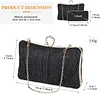 UBORSE Clutch Damen Pailletten Handtasche Strass Abendtasche mit Kette Gl&auml;nzend Brauttasche Elegant Portemonnaie Tasche Geldb&ouml;rse Envelope Tasche f&uuml;r Hochzeit Cocktailparty Tanzparty Geburtstag