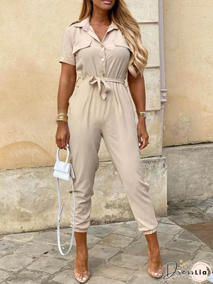 Button-Down Jumpsuit
