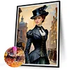 Diamond Painting -DIY Round Drill Girl