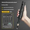 Small Fully Automatic Chisel Woodworker Bonsai Root Carving Lithium Battery Handheld Carving Machine Set