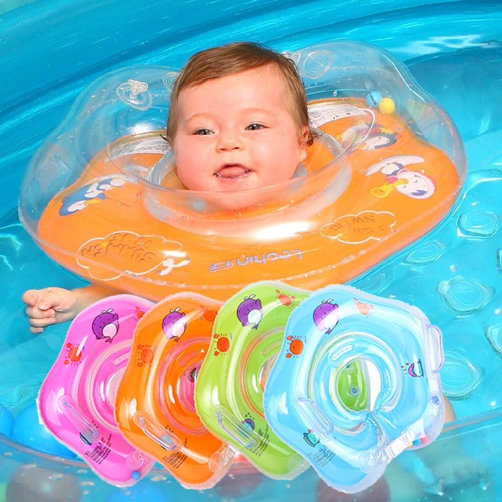 

Baby Swimming Neck Ring Inflatable Water Bathing Floating Circle, Pink, 501 Original