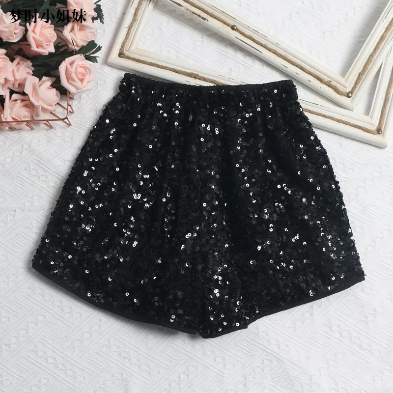 Churchf The Details Are Good, There Are Libu Lililiang Shorts High Waist Broad Leg Trousers Tight Waist Leisure Light Skin Hot Pants 9915