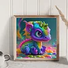 Colorful Pterosaur - 11CT Stamped Cross Stitch - 40*40cm - Dragon