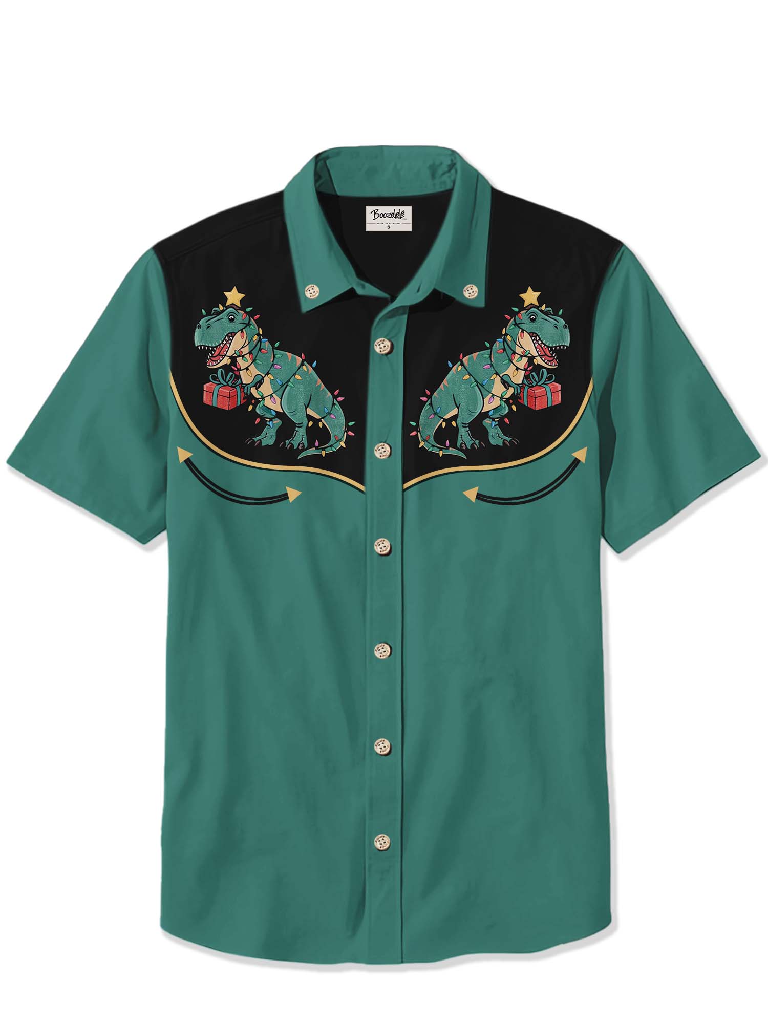 Dinosaur Christmas - 100% Cotton Shirt